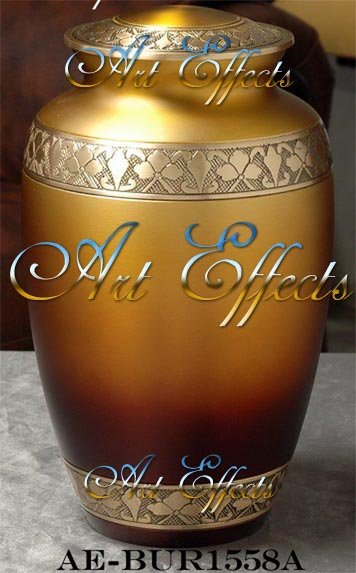 Manufacturers Exporters and Wholesale Suppliers of Classic Sunset Gold Brass Cremation Urn Farrukhabad Uttar Pradesh